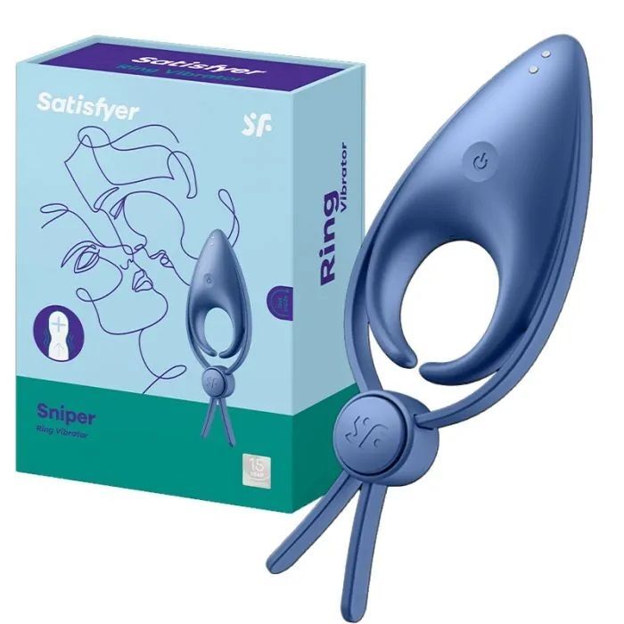 Эрекционное виброкольцо лассо с регулировкой размера Satisfyer Sniper Blue Эрекционное виброкольцо лассо с регулировкой размера Satisfyer Sniper Blue
