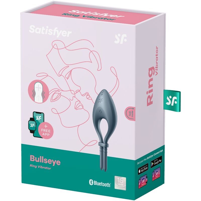 Эрекционное смарт виброкольцо лассо с регулировкой размера Satisfyer Bullseye Dark Blue Эрекционное смарт виброкольцо лассо с регулировкой размера Satisfyer Bullseye Dark Blue